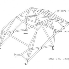 Klatka bezpieczestwa Custom Cages: BMW E46 Compact