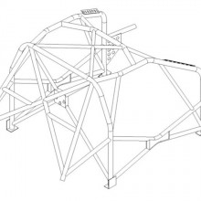 Klatka bezpieczestwa Custom Cages: Citroen C2