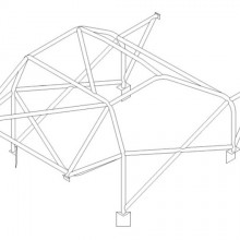 Klatka bezpieczestwa Custom Cages: Ford Escort RS2000