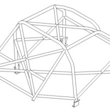 Klatka bezpieczestwa Custom Cages: Ford Mustang Notchback