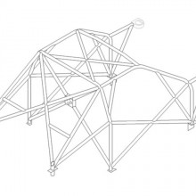 Klatka bezpieczestwa Custom Cages: Honda Integra R DC5