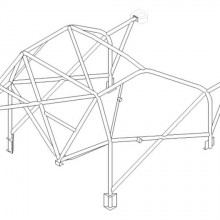 Klatka bezpieczestwa Custom Cages: Mitsubishi Lancer EVO 4