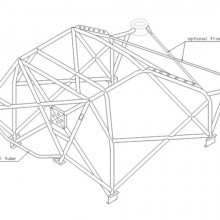 Klatka bezpieczestwa Custom Cages: Mitsubishi Lancer EVO 7