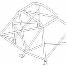 Klatka bezpieczestwa Custom Cages: Nissan Skyline R33