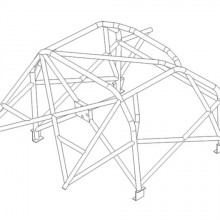 Klatka bezpieczestwa Custom Cages: Opel Astra VXR