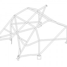 Klatka bezpieczestwa Custom Cages: Peugeot 306 Challenge