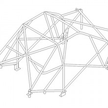 Klatka bezpieczestwa Custom Cages: Peugeot 206