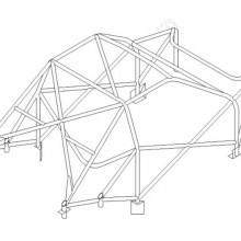 Klatka bezpieczestwa Custom Cages: Peugeot 306 F2