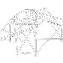 Klatka bezpieczestwa Custom Cages: Renault Clio