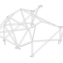 Klatka bezpieczestwa Custom Cages: Subaru Impreza 2 GC8