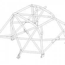 Klatka bezpieczestwa Custom Cages: Peugeot 207