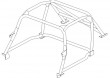 Klatka bezpieczeństwa Custom Cages: Jaguar E-Type Level 2